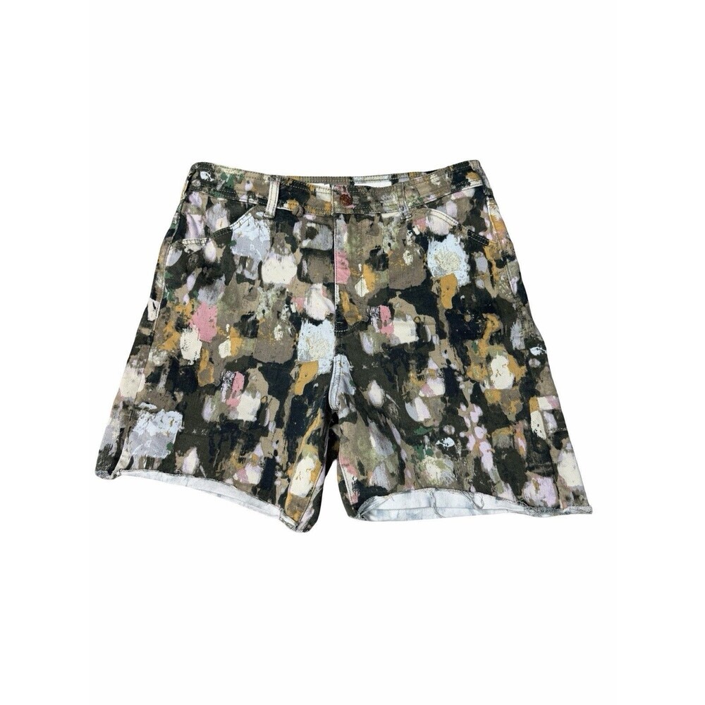 Anthropologie Pilcro Ultra High Rise Relaxed Carpenter Cut Shorts Womens Size 30 - Picture 2 of 8